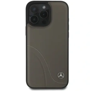 Wholesale Mercedes MEHCP16X23RBCSB Apple iPhone 16 Pro Max hardcase MB Curved Stitches Leather brown - MRS161 - {ean13} - Hurt