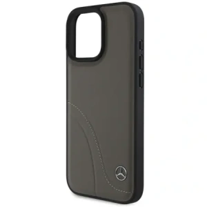 Wholesale Mercedes MEHCP16X23RBCSB Apple iPhone 16 Pro Max hardcase MB Curved Stitches Leather brown - MRS161 - {ean13} - Hurt