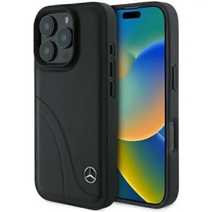 Hurtownia GSM - Etui Mercedes MEHCP16X23RBCSK Apple iPhone 16 Pro Max hardcase MB Curved Stitches Leather czarny/black - MRS162 - {ean13} - Hurt