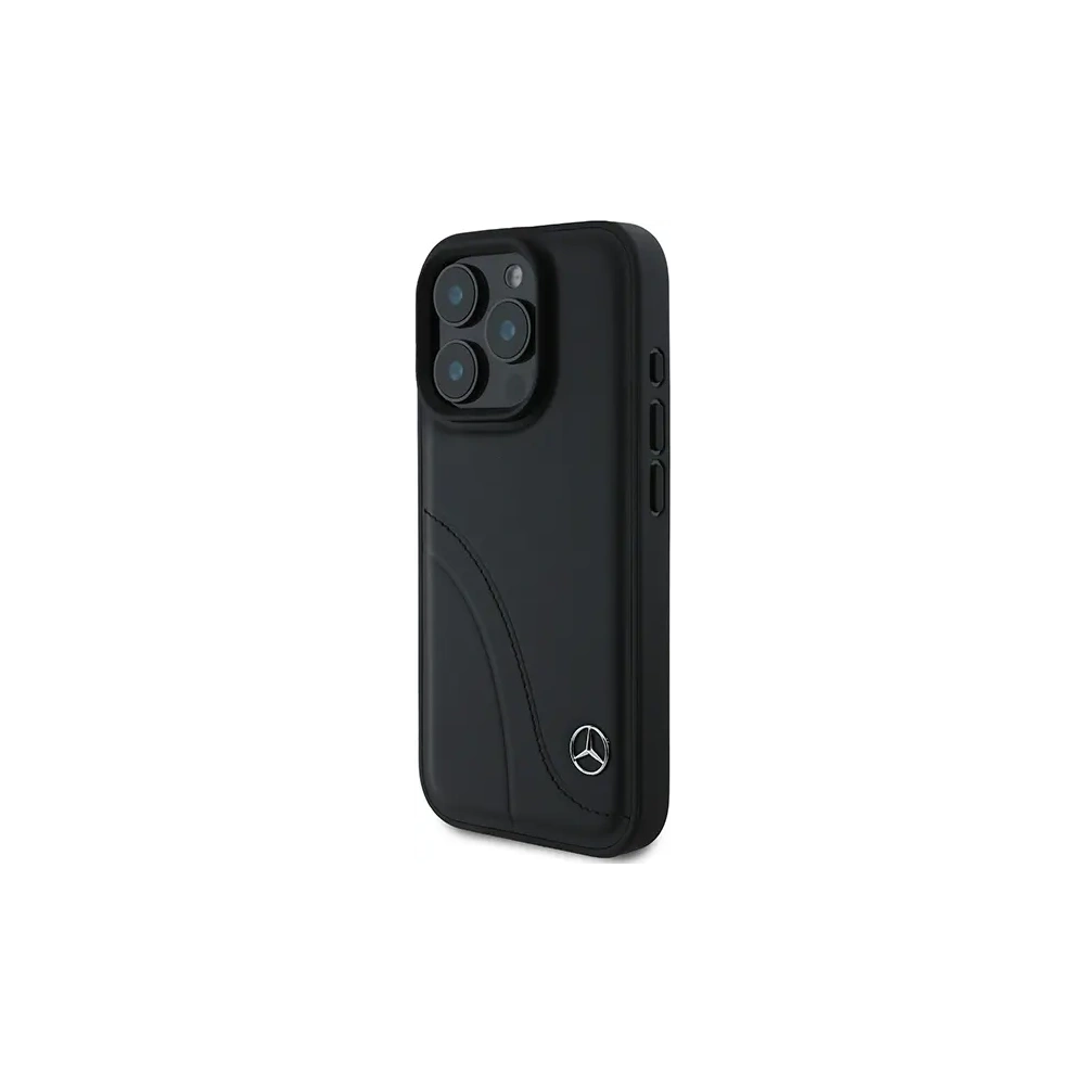 Hurtownia GSM - Mercedes MEHCP16X23RBCSK Apple iPhone 16 Pro Max kemény tok MB Ívelt Varrott Bőr fekete - MRS162 - {ean13} - Hurt