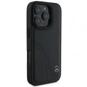 Wholesale Mercedes MEHCP16X23RBCSK Apple iPhone 16 Pro Max hardcase MB Curved Stitches Leather black - MRS162 - {ean13} - Hurt