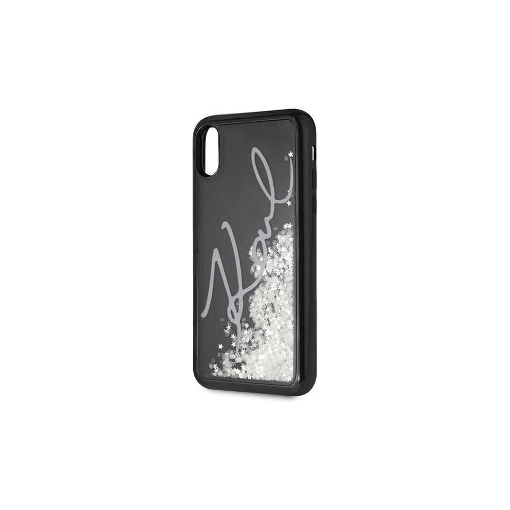 Wholesale Karl Lagerfeld KLHCPXPH2IR iPhone X/Xs black Glitter Signature - Glow in the dark - KLD215BLK - {ean13} - Hurt
