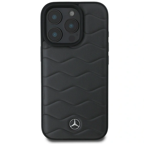 Etui Mercedes MEHCP16X23RWRSA Apple iPhone 16 Pro Max hardcase MB Waves Leather antracyt szary/antracite grey