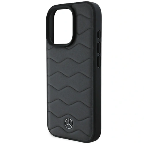 Etui Mercedes MEHCP16X23RWRSA Apple iPhone 16 Pro Max hardcase MB Waves Leather antracyt szary/antracite grey