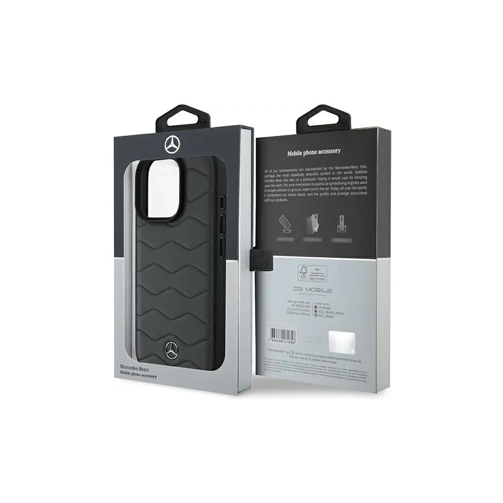 Hurtownia GSM - Mercedes MEHCP16X23RWRSA Apple iPhone 16 Pro Max Hardcase MB Waves Leder antrazit grau - MRS163 - {ean13} - Hurt