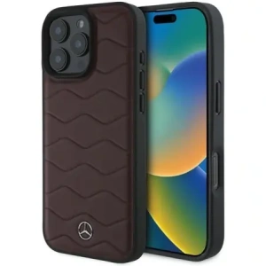 Hurtownia GSM - Etui Mercedes MEHCP16X23RWRSR Apple iPhone 16 Pro Max hardcase MB Waves Leather czerwony/red - MRS164 - {ean13} - Hurt