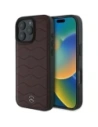 Mercedes MEHCP16X23RWRSR Apple iPhone 16 Pro Max Hartschale MB Waves Leder rot