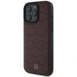 Wholesale Mercedes MEHCP16X23RWRSR Apple iPhone 16 Pro Max hardcase MB Waves Leather red - MRS164 - {ean13} - Hurt