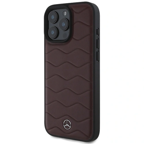 Etui Mercedes MEHCP16X23RWRSR Apple iPhone 16 Pro Max hardcase MB Waves Leather czerwony/red