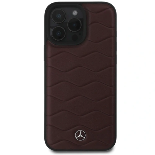 Etui Mercedes MEHCP16X23RWRSR Apple iPhone 16 Pro Max hardcase MB Waves Leather czerwony/red