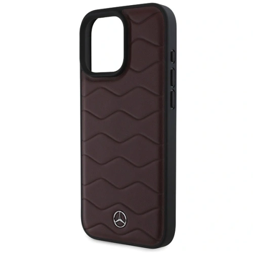 Etui Mercedes MEHCP16X23RWRSR Apple iPhone 16 Pro Max hardcase MB Waves Leather czerwony/red