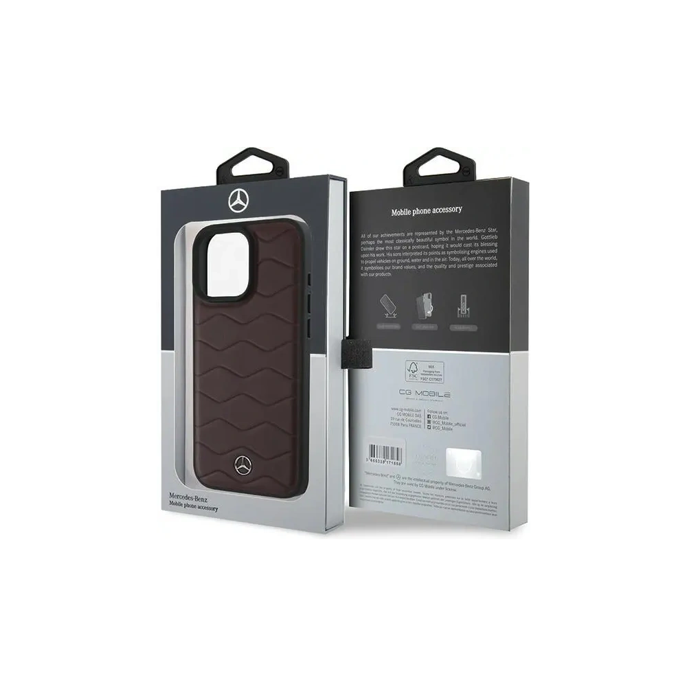 Hurtownia GSM - Mercedes MEHCP16X23RWRSR Apple iPhone 16 Pro Max Hartschale MB Waves Leder rot - MRS164 - {ean13} - Hurt