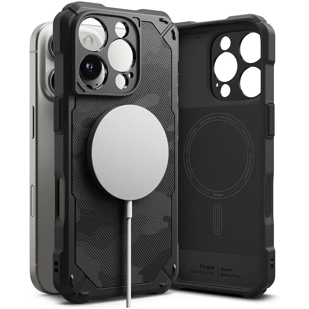 Hurtownia GSM - Ringke Rugged Gear Magnetic MagSafe Apple iPhone 16 Pro Max Camo Schwarz - RGK11671 - {ean13} - Hurt