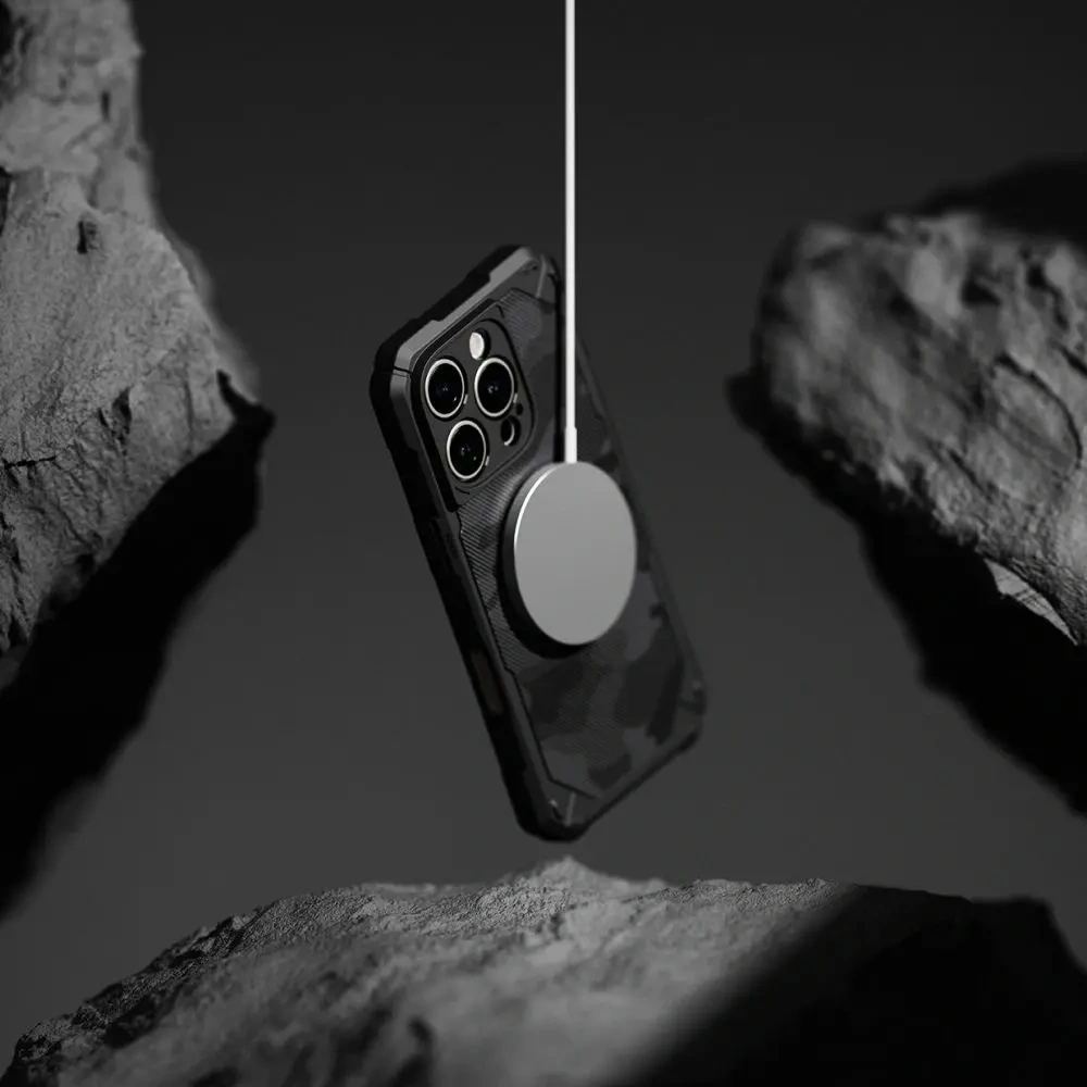 Wholesale Ringke Rugged Gear Magnetic MagSafe Apple iPhone 16 Pro Max Camo Black - RGK11671 - {ean13} - Hurt