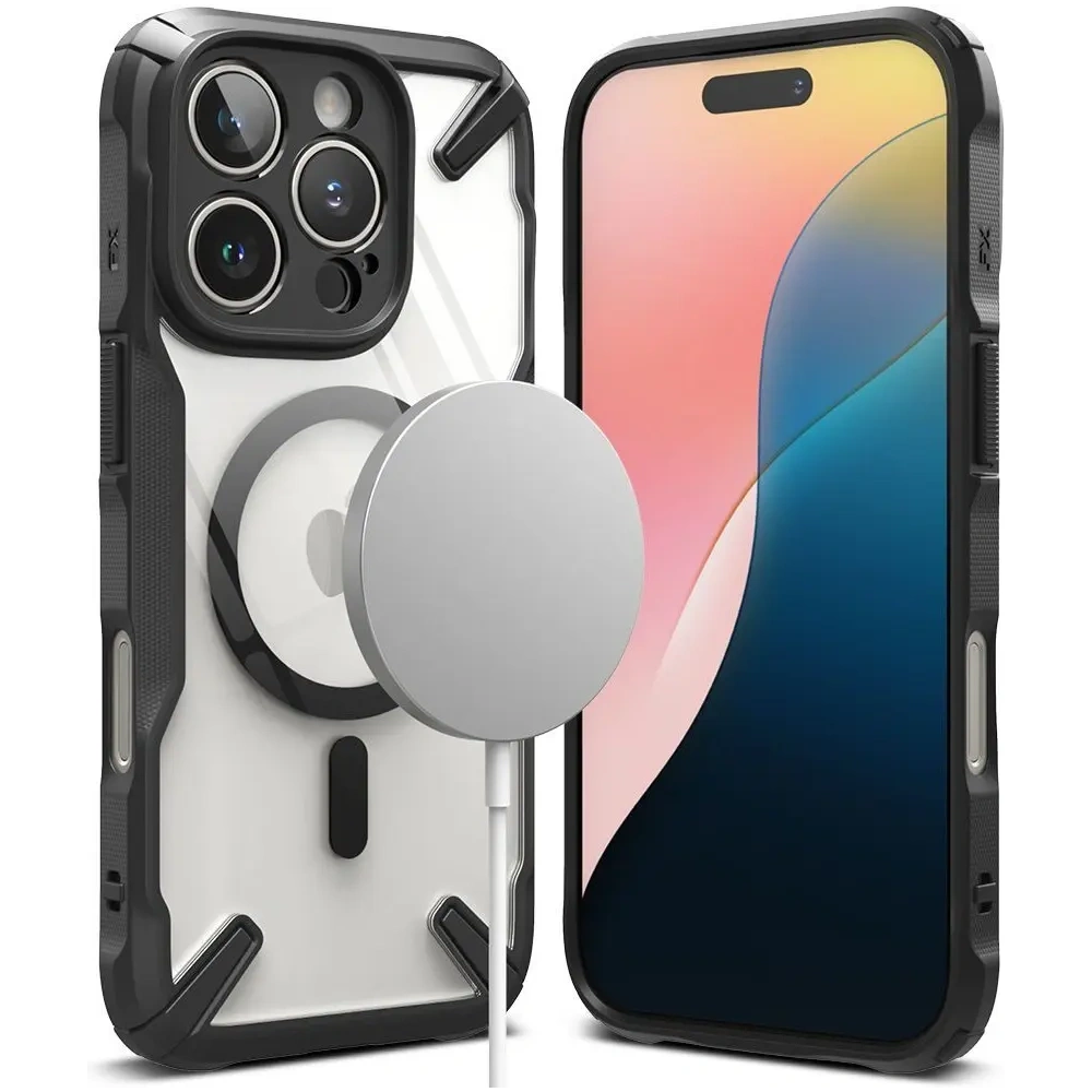 Hurtownia GSM - Ringke Fusion-X Magnetic MagSafe Apple iPhone 16 Pro Max Fekete - RGK11672 - {ean13} - Hurt
