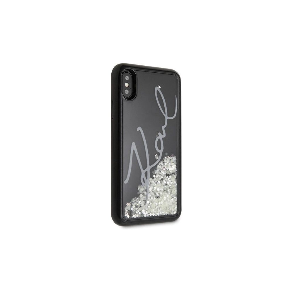 Hurtownia GSM - Karl Lagerfeld KLHCPXPH2IR iPhone X/Xs czarny/black Glitter Signature - Glow in the dark - KLD215BLK - {ean13} - Hurt