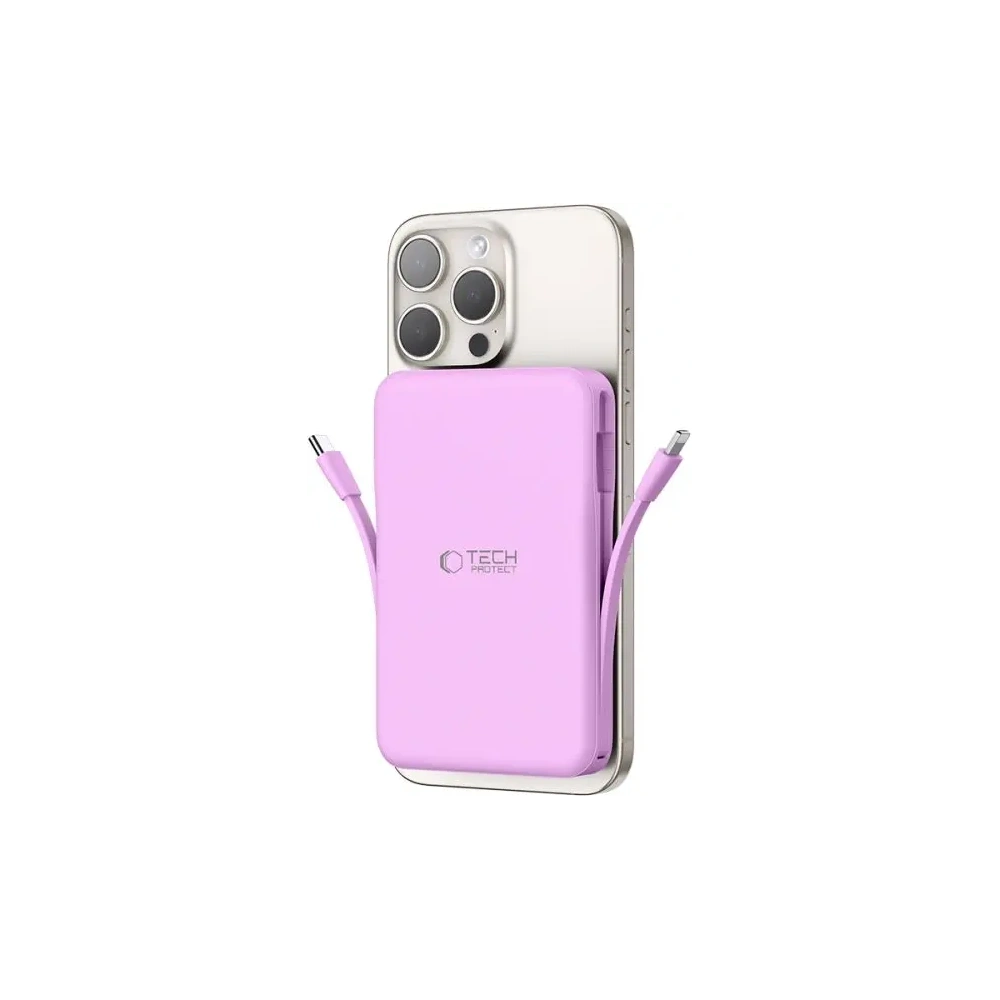 Hurtownia GSM - Tech-Protect PB31 LifeMag MagSafe 10000mah powerbank 15W Lavandă - THP3429 - {ean13} - Hurt