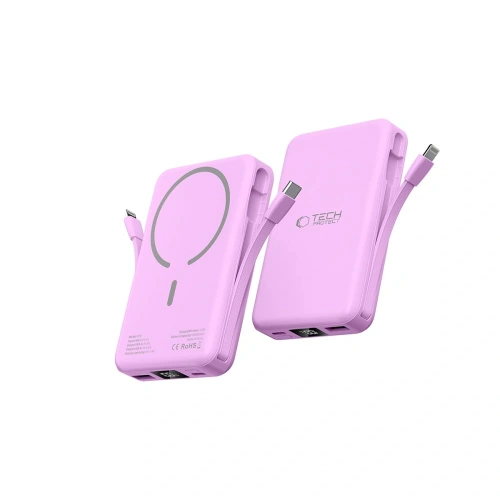 Powerbank Tech-Protect PB31 LifeMag MagSafe 10000mah 15W Lavender