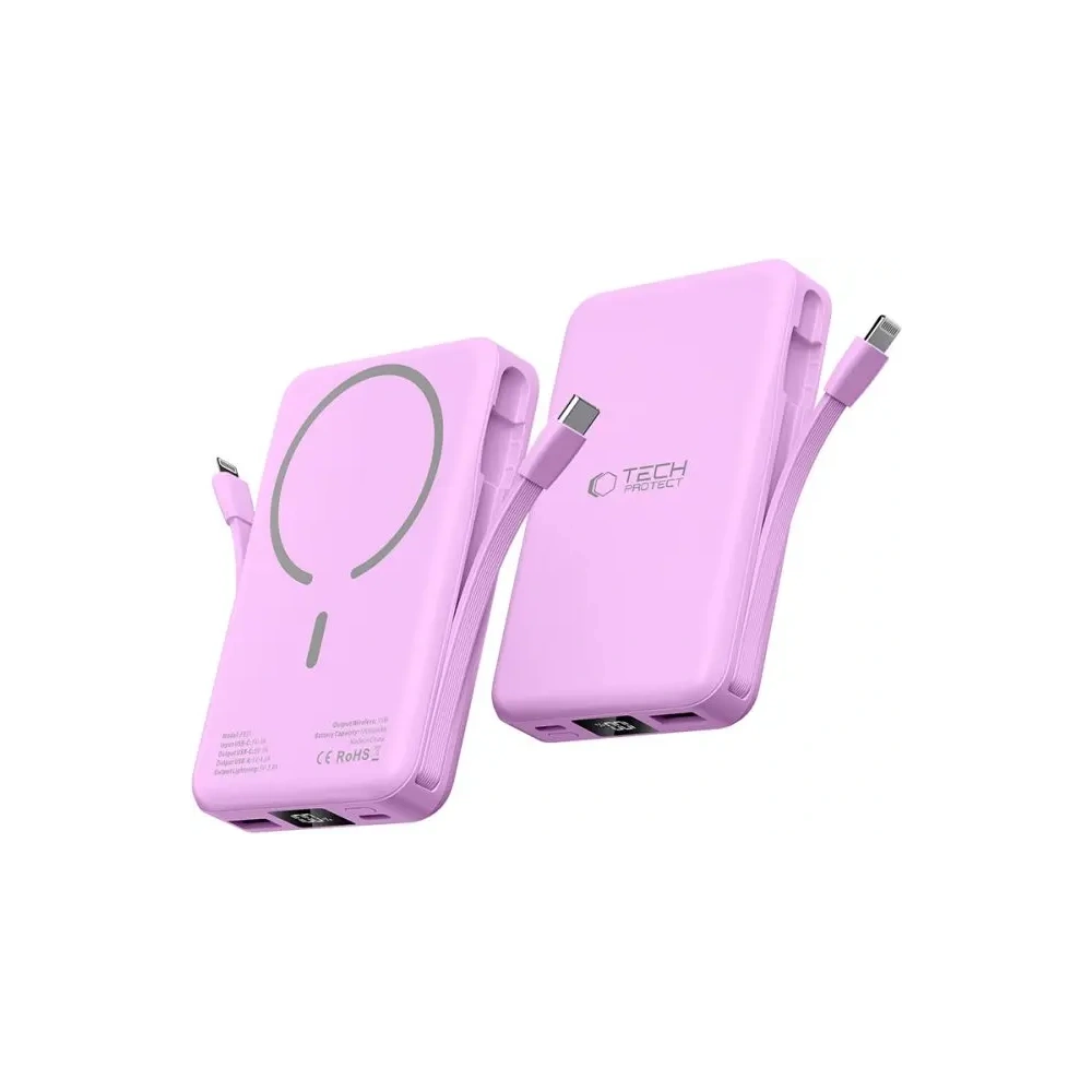 Hurtownia GSM - Tech-Protect PB31 LifeMag MagSafe 10000mah powerbank 15W Lavandă - THP3429 - {ean13} - Hurt