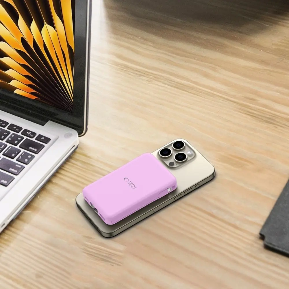 Hurtownia GSM - Tech-Protect PB31 LifeMag MagSafe 10000mah powerbank 15W Lavandă - THP3429 - {ean13} - Hurt