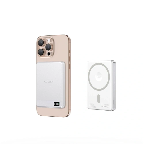 Powerbank Tech-Protect PB33 LifeMag MagSafe 5000mah 15W Silver