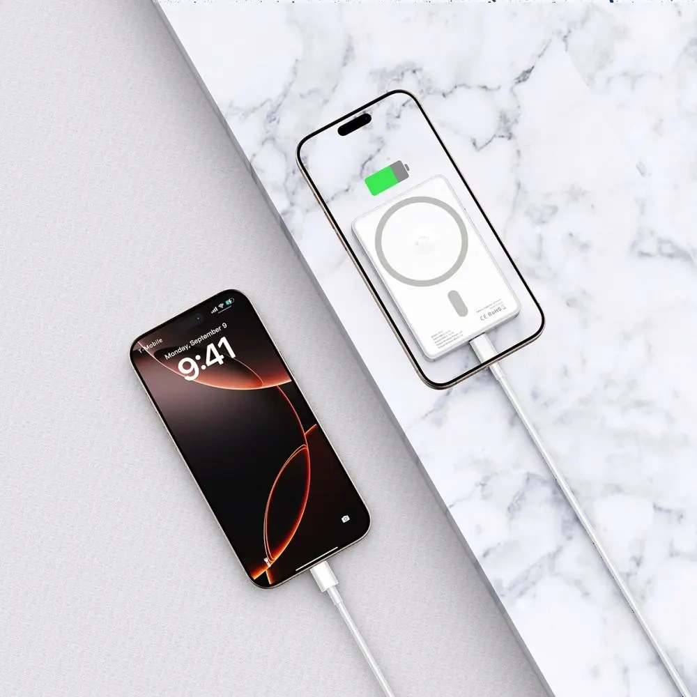 Powerbank Tech-Protect PB33 LifeMag MagSafe 5000mAh 15W Stříbrný