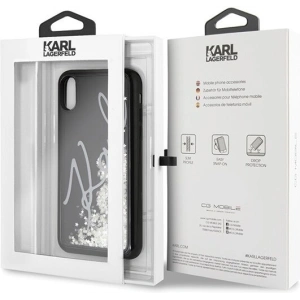 Hurtownia GSM - Karl Lagerfeld KLHCPXPH2IR iPhone X/Xs czarny/black Glitter Signature - Glow in the dark - KLD215BLK - {ean13} - Hurt