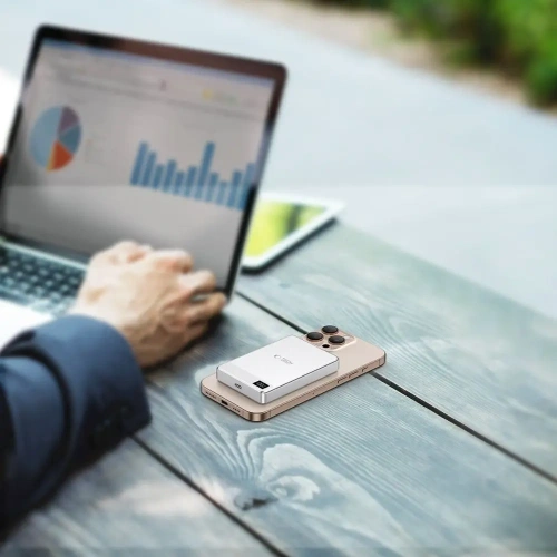 Powerbank Tech-Protect PB33 LifeMag MagSafe 5000mah 15W Silver