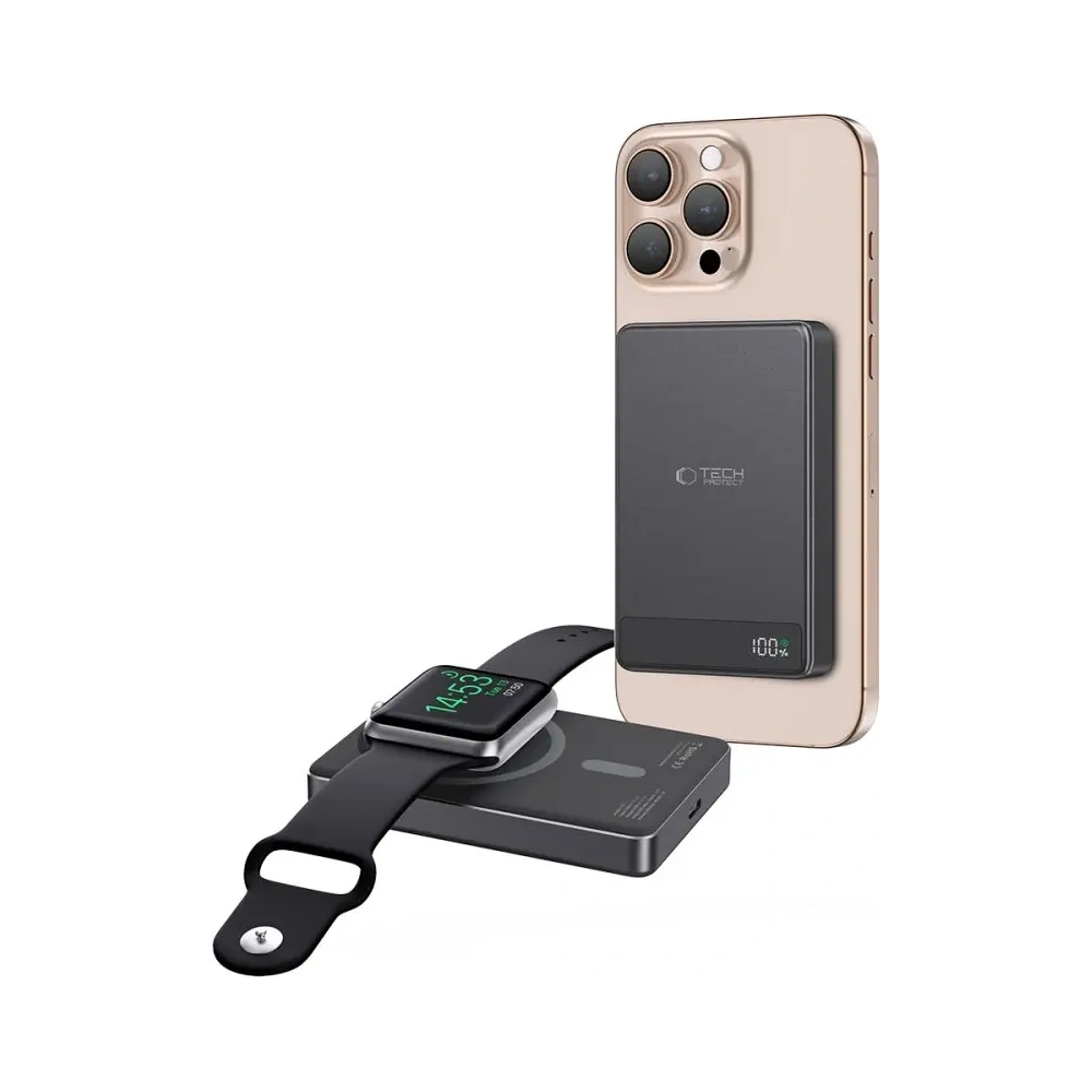 Hurtownia GSM - Tech-Protect PB33 LifeMag MagSafe 5000mah powerbank 15W Negru - THP3431 - {ean13} - Hurt