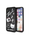 Karl Lagerfeld KLHCPXPIN iPhone X/Xs hardcase czarny/black Pins