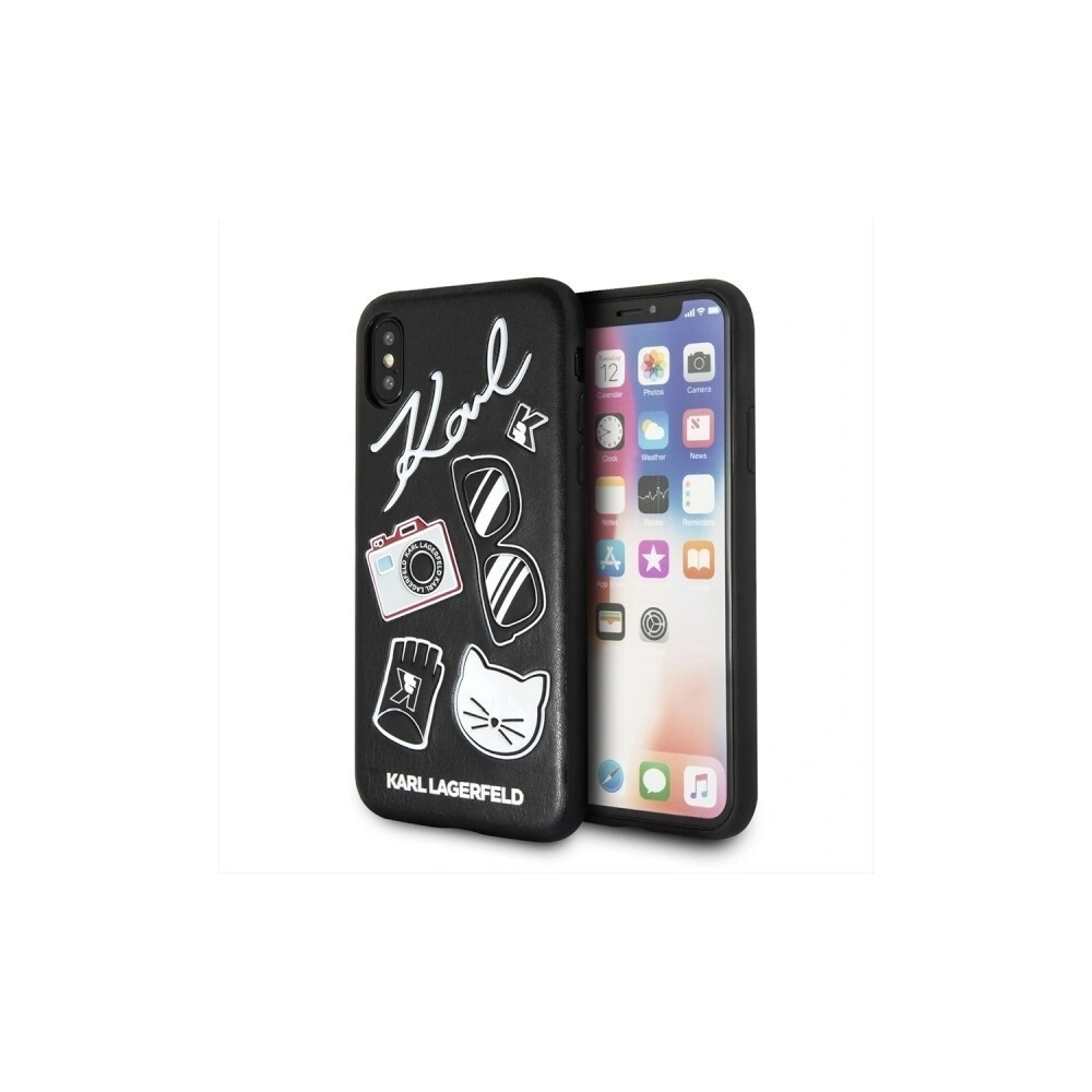 Hurtownia GSM - Karl Lagerfeld KLHCPXPIN iPhone X/Xs hardcase czarny/black Pins - KLD216BLK - {ean13} - Hurt