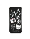 Hurtownia GSM - Karl Lagerfeld KLHCPXPIN iPhone X/Xs hardcase czarny/black Pins - KLD216BLK - {ean13} - Hurt