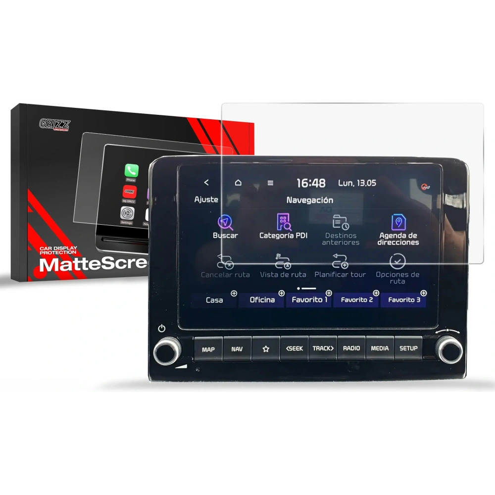 Fólie matná GrizzGlass CarDisplay Protection pro Kia Stonic 8" 2024