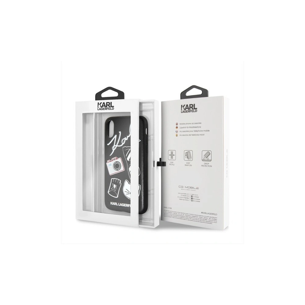 Hurtownia GSM - Karl Lagerfeld KLHCPXPIN iPhone X/Xs hardcase czarny/black Pins - KLD216BLK - {ean13} - Hurt