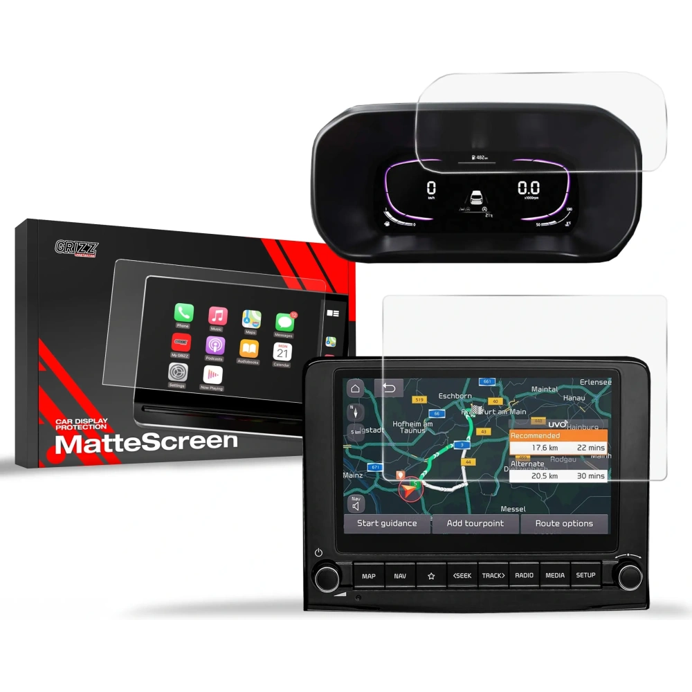 Hurtownia GSM - Folia matowa GrizzGlass CarDisplay Protection do Kia Stonic 8" 2024 [2w1] - GRZ11835 - {ean13} - Hurt