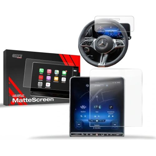 Folia matowa GrizzGlass CarDisplay Protection do Mercedes S Klasa W223 Sensor 2020-2025 [2w1]