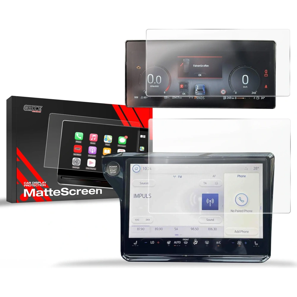 Hurtownia GSM - Matte GrizzGlass CarDisplay Védelem Ford Puma 12" 2024 [2in1] - GRZ11842 - {ean13} - Hurt