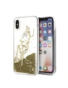 Hurtownia GSM - Karl Lagerfeld KLHCPXSGGO iPhone X/Xs złoty/gold gold hard case Signature Liquid Glitter - KLD218GLD - {ean13} - Hurt