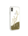 Hurtownia GSM - Karl Lagerfeld KLHCPXSGGO iPhone X/Xs złoty/gold gold hard case Signature Liquid Glitter - KLD218GLD - {ean13} - Hurt
