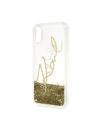 Hurtownia GSM - Karl Lagerfeld KLHCPXSGGO iPhone X/Xs złoty/gold gold hard case Signature Liquid Glitter - KLD218GLD - {ean13} - Hurt
