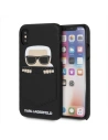Karl Lagerfeld KLHCPXSKSF iPhone X hardcase czarny/black Sneaky Karl - Saffiano
