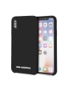 Karl Lagerfeld KLHCPXSLBKS iPhone X/Xs hardcase czarny/black Silicone