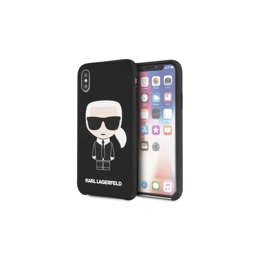 Hurtownia GSM - Karl Lagerfeld KLHCPXSLFKBK iPhone X/Xs hardcase czarny/black Silicone Iconic - KLD222BLK - {ean13} - Hurt