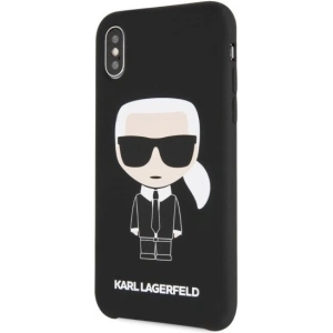 Karl Lagerfeld KLHCPXSLFKBK iPhone X/Xs hardcase czarny/black Silicone Iconic