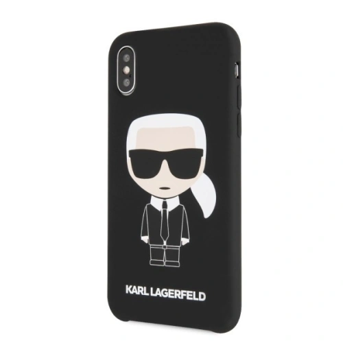 Karl Lagerfeld KLHCPXSLFKBK iPhone X/Xs hardcase czarny/black Silicone Iconic