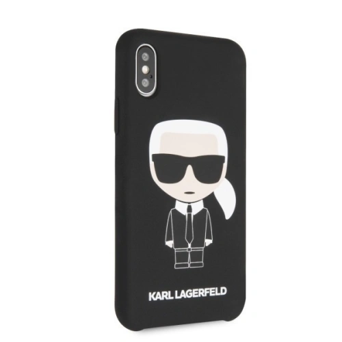 Karl Lagerfeld KLHCPXSLFKBK iPhone X/Xs hardcase czarny/black Silicone Iconic