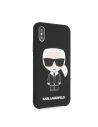 Hurtownia GSM - Karl Lagerfeld KLHCPXSLFKBK iPhone X/Xs hardcase czarny/black Silicone Iconic - KLD222BLK - {ean13} - Hurt