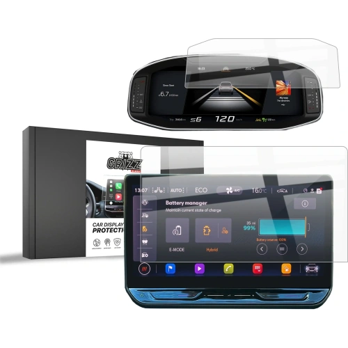 Folia ceramiczna GrizzGlass CarDisplay Protection do Seat Leon 4 12,9" Facelift 2024-2025 [2w1]