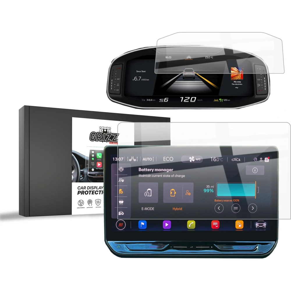 Hurtownia GSM - Kerámia GrizzGlass CarDisplay Védő Ülés Seat Leon 4 12,9" Facelift 2024 [2in1] - GRZ11859 - {ean13} - Hurt
