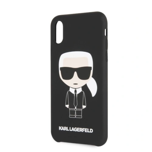 Karl Lagerfeld KLHCPXSLFKBK iPhone X/Xs hardcase czarny/black Silicone Iconic